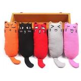 Legendog 5Pcs Catnip Toy, Cat Chew Toy Bite Resistant Catnip Toys for Cats,Catnip Filled Cartoon Mice Cat Teething Chew Toy