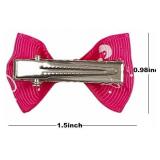 Cute Puppy Dog Small Bowknot Hair Bows with Clips Hair Handmade Accessories Bow Pet Grooming 30pcs 15 pair