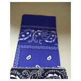 Made in the USA Paisley Bandanas - Red, Royal Blue, and Black (3 pack