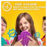 Pop Bubble Fidget Toys, Among Us Push Pop Bubble, A Quiet Side and a Loud Side to Pop, ADHD Autism Special Needs Stress Reliever Silicone Squeeze Toy, a Great Way to Relax (Mistyrose