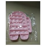 Pop Bubble Fidget Toys, Among Us Push Pop Bubble, A Quiet Side and a Loud Side to Pop, ADHD Autism Special Needs Stress Reliever Silicone Squeeze Toy, a Great Way to Relax (Mistyrose