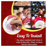 CHRISTMAS SNOWFLAKE WINDOW CLING STICKERS vary from stock photo