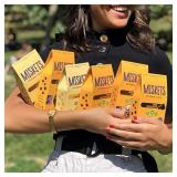 Miskets peach yogurt covered chickpea snacks 6 packs