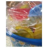 Kidtion Beach Toys 20 Pcs, Dessert-Themed Sand Toys Set with Sand Buckets and Shovels for Kids, Cute Ice Cream Sand Toys & Beach Toys with Mesh Bag, Colorful Beach Toy Set with Inspiring Molds