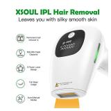 At-Home IPL Hair Removal for Women and Men Permanent Hair Removal 500,000 Flashes Painless Hair Remover on Armpits Back Legs Arms Face Bikini Line does not have razor