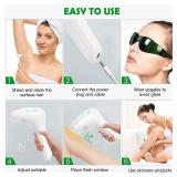 At-Home IPL Hair Removal for Women and Men Permanent Hair Removal 500,000 Flashes Painless Hair Remover on Armpits Back Legs Arms Face Bikini Line does not have razor