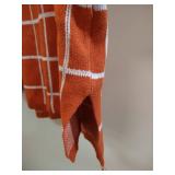 burnt orange cowl neck or turtle neck sweater super soft small