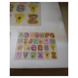 Wooden Puzzles Set for Toddlers 3 4 Years Old, Alphabet ABC, Numbers and Farm Animals Learning Puzzles Board for Kids, Preschool Educational Puzzles Activity Toys Gift for Boys Girls