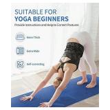 CAMBIVO Extra Wide Non-Slip Yoga Mat with Alignment Marks for Women (73"x 36"x 1/4"), Exercise Fitness Mat for Yoga, Pilates, Workout