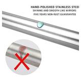 BRIOFOX Shower Curtain Rods 42-72 Inches, Rust Free + Non-Fall Down, 304 Stainless Steel, Super Large Non-Slip Plate Spring Shower Rod, Use in Bathroom, Kitchen, Home, Never Collapse, No Drilling