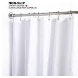 BRIOFOX Shower Curtain Rods 42-72 Inches, Rust Free + Non-Fall Down, 304 Stainless Steel, Super Large Non-Slip Plate Spring Shower Rod, Use in Bathroom, Kitchen, Home, Never Collapse, No Drilling