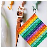 Big Size Push Pop 100 Bubbles Fidget Toy, Stress Reliever Silicone Sensory Toy for Autistic Kids Anxiety Adults missing key fob