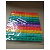 Big Size Push Pop 100 Bubbles Fidget Toy, Stress Reliever Silicone Sensory Toy for Autistic Kids Anxiety Adults missing key fob