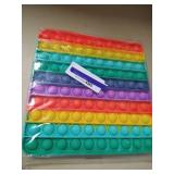 Big Size Push Pop 100 Bubbles Fidget Toy, Stress Reliever Silicone Sensory Toy for Autistic Kids Anxiety Adults missing key fob