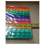 Big Size Push Pop 100 Bubbles Fidget Toy, Stress Reliever Silicone Sensory Toy for Autistic Kids Anxiety Adults missing key fob