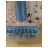 ACE2ACE Slicker Dog Comb Brush, Pet Grooming Brush, Daily Use to Clean Loose Fur & Dirt, Great for Dogs and Cats With Medium Long Hair - Blue