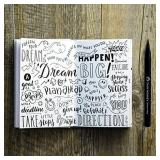 Watercolor Brush Pens â Set of 25 Water Color Brush Tip Markers for Kids & Adult Coloring Books, Painting, Drawing, Art, Calligraphy, Lettering, Journaling. Bonus Coloring Book & Water Blending P