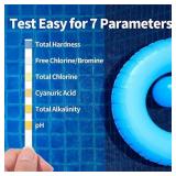 Bosike 7 in 1 pool spa test strips 100 count