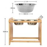 PUPTECK Adjustable Elevated Dog Bowls