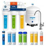 Express Water RO5DX Reverse Osmosis Filtration NSF Certified 5 Stage RO System with Faucet and Tank â Under Sink Water Plus 4 Filters â 50 GPD, 14 x 15 x 5, White