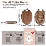 Angel Shield Toilet Seat Molded Wood with Quiet Close