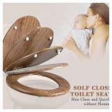 Angel Shield Toilet Seat Molded Wood with Quiet Close