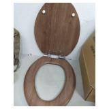 Angel Shield Toilet Seat Molded Wood with Quiet Close