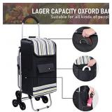 Klvied Folding Shopping Cart for Groceries