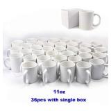 11oz Sublimation Cup Blank Coffee Mug /Cup Blank White Mugs/Cups, Case of 36