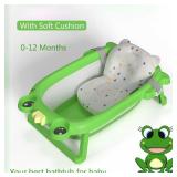 BPA Free 2021 New Model Frog Cartoon TPE Foldable Newborn Baby Toddler Bath