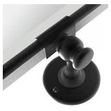 TEHOME 27 x 35 inch Farmhouse Large Black Metal Framed Pivot Rectangle Bathroom Mirror