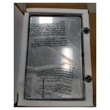 TEHOME 27 x 35 inch Farmhouse Large Black Metal Framed Pivot Rectangle Bathroom Mirror