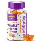 Kids Multivitamin + Iron Gummies by Squiggles 100ct