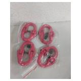 QWORK 4Pcs Red Painted G80 Alloy Steel Connecting Link