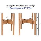 X-cosrack Adjustable Plant Stand Mid Century Wood