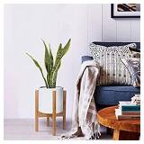 X-cosrack Adjustable Plant Stand Mid Century Wood