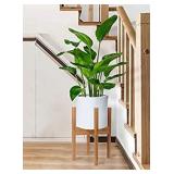 X-cosrack Adjustable Plant Stand Mid Century Wood