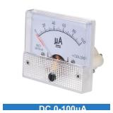 85C1 Analog Current Panel Meter DC 100uA Ammeter Ampere Tester Gauge 1 PCS