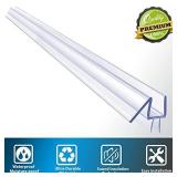 2-Pack Butecare Frameless Shower Door Bottom Seal â Stop Shower Leaks and Create a Water Barrier