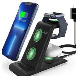 HATALKIN 3 in 1 Wireless Charging Station