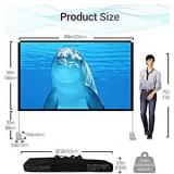 Abdtech 100 inch Projector Screen with Stand