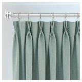 knobelite (1 Pack)1-Inch Diameter Single Window Treatment Curtain Rod, Crystal Finial Home Curtain Rods,22-inch to 42-inch Adjustable, Satin Nickel Single Drapery Rod