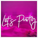 Lets Party Neon Sign