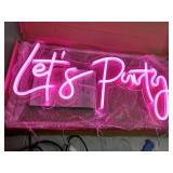 Lets Party Neon Sign