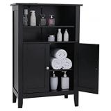IWELL Black Bathroom Cabinet