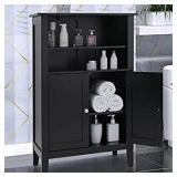 IWELL Black Bathroom Cabinet