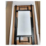 Need Home Office Desk 47 inches Folding Computer Table Workstation No Install, Teak, Teak and Black