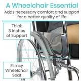 Vive Wheelchair Cushion - Gel Seat Pad for Coccyx, Orthopedic Back Support, Sciatica & Tailbone Pain Relief - Waterproof Cover + 4 Layer Foam Support and Comfort - for Pressure Sores and Ulcers