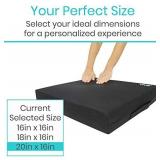 Vive Wheelchair Cushion - Gel Seat Pad for Coccyx, Orthopedic Back Support, Sciatica & Tailbone Pain Relief - Waterproof Cover + 4 Layer Foam Support and Comfort - for Pressure Sores and Ulcers