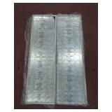 Set of 2 White Framed Body Mirrors, Unknown Make, 48"Ã14"